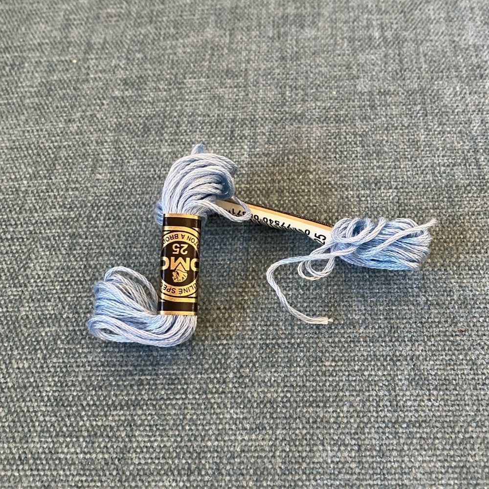 Blue Needlepoint Thread Yarn